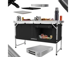 24Move Campingzubehör|Campingküche Praia Faltbar Alu Arbeitsplatte Tragetasche