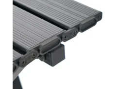 24Move Gartentische|Campingtisch Klappbar Aluminium höhenverstellbar Tragetasche