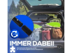 24Move Wassersport|Bootssport|Doppelpaddel Aluminium Paddel Stand-Up Paddling Kajak 220CM Verstellbar Grün