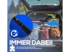 24Move Fitnessgeräte|Wassersport|Doppelpaddel Aluminium Paddel Stand-Up Paddling Kajak 220CM Verstellbar Blau