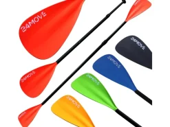 Paddel Doppelpaddel 2in1 - SUP Stand Up Board- Kajak - Aluminium 230cm - Rot*24Move New