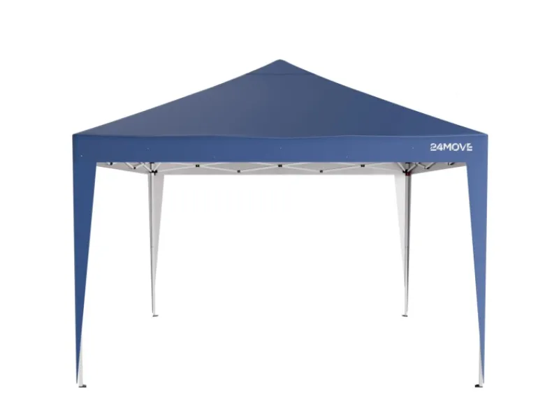 Pavillon 3x3m UV-Schutz 50+ Wasserdicht & winterfest mit Tasche Blau*24Move Outlet