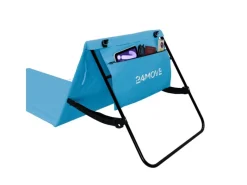 24Move Sonnenliegen|Strandmatte Klappbar Mit Rückenlehne&Tasche - Mit Gurt - Liegematte Blau