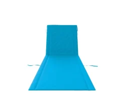 24Move Sonnenliegen|Strandmatte Klappbar Mit Rückenlehne&Tasche - Mit Gurt - Liegematte Blau