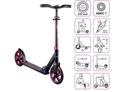 Fitnessgeräte|Muuwmi Aluminium Scooter Pro Tretroller 215 mm ABEC 7 Kinder und Erwachsene GS-Geprüft Höhenverstellbar New