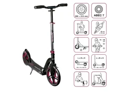 Fitnessgeräte|Muuwmi Aluminium Scooter Pro Tretroller 250/215 mm ABEC 7 GS-Geprüft Höhenverstellbar