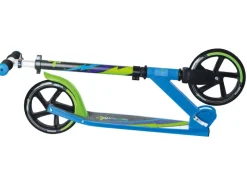 Muuwmi Aluminium Scooter Tretroller 205 mm ABEC 7 GS-Geprüft Höhenverstellbar XL-Deck Grün--Schwarz* Best