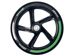 Muuwmi Aluminium Scooter Tretroller 205 mm ABEC 7 GS-Geprüft Höhenverstellbar XL-Deck Grün--Schwarz* Best