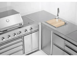 MyOutDoorKitchen Outdoorküchen|Eckmodul Stainless Collection