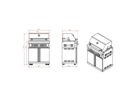 Freistehender Holzkohlegrill Black Collection*MyOutDoorKitchen Online