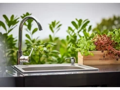 Modul mit Spülbecken und Aufbewahrungsschrank Black Collection*MyOutDoorKitchen Clearance