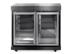 MyOutDoorKitchen Outdoorküchen|Zweitüriger Modul-Kühlschrank Black Collection