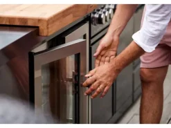 MyOutDoorKitchen Outdoorküchen|Zweitüriger Modul-Kühlschrank Black Collection