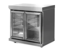 MyOutDoorKitchen Kühlboxen|Outdoorküchen|Zweitüriger Modul-Kühlschrank Stainless Collection