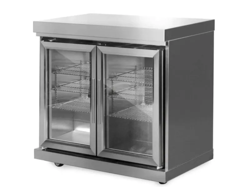 MyOutDoorKitchen Kühlboxen|Outdoorküchen|Zweitüriger Modul-Kühlschrank Stainless Collection