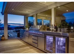 MyOutDoorKitchen Kühlboxen|Outdoorküchen|Zweitüriger Modul-Kühlschrank Stainless Collection