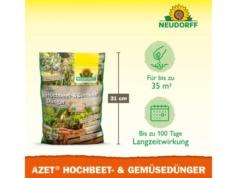 Hochbeet- und Gemüse Dünger Azet 1,75 kg*Neudorff Outlet