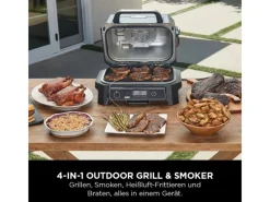 Elektrischer-Grill & Smoker Pro XL Outdoor OG850EU mit Smart Cook System*Ninja Clearance