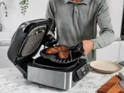 Grill und Heißluftfritteuse AG301EU Foodi Grau-Schwarz*Ninja New