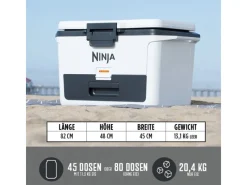 Kühlbox FrostVault FB151EUWH mit Trockenzone Wolkenweiß 47 l*Ninja