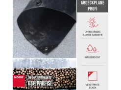 Abdeckplane Profi 140 g/m² Gewebeplane 5 m x 8 m*Noor Outlet