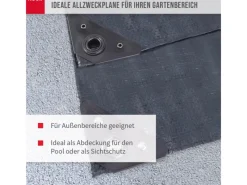 Abdeckplane Profi 140 g/m² Gewebeplane 5 m x 8 m*Noor Outlet