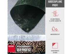 Abdeckplane Profi 140 g/m² Gewebeplane 3 m x 4 m*Noor Online