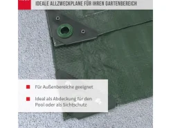 Abdeckplane Profi 140 g/m² Gewebeplane 3 m x 4 m*Noor Online