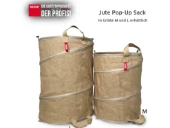Noor Weitere Gartenhelfer|Jute Sack Pop-Up M Ø 45 cm x 60 cm 300 g/m²