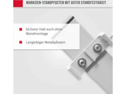 Standpfosten Seitenmarkise Exklusiv 140 cm Metall*Noor Hot