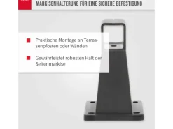 Wandhalter für Seitenmarkise Exklusiv 80 mm x 90 mm x 140 mm Anthrazit*Noor Sale