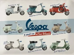 Nostalgic-Art Motorroller|Blechschild Vespa - Model Chart 30 cm x 40 cm