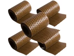 Polyrattan Sichtschutzstreifen 255x19 cm 5 Rollen*NYVI Outlet