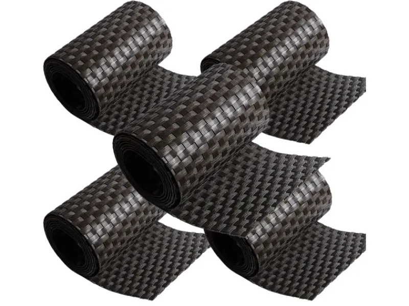 Polyrattan Sichtschutzstreifen 255x19 cm 5 Rollen*NYVI Clearance