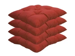 NYVI Gartenstuhlauflagen|Stuhlkissen für Gartenstühle 38x38 cm 4er Set