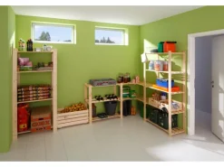 OBI Kaminholzregale|Holz-Einlegeböden 2er-Set