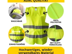 OK Cars Campingzubehör|Warnweste  ADAC 2 Stück Gelb