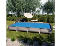 Pool Abdeckung|OK-Living Solarfolie Blau 700 cm Robuste 400 My Solarplane