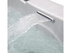 Home Deluxe Outdoor Whirlpools|Outdoor Whirlpool White Marble Pure ohne Treppe und Thermoabdeckung