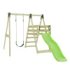 OutdoorToys Outdoor-Spielzeug|Gartenspielgeräte|Schaukel Orchidee aus Holz in Hellgrün mit Kinderschaukel