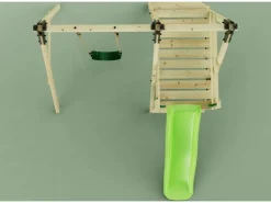 OutdoorToys Outdoor-Spielzeug|Gartenspielgeräte|Schaukel Orchidee aus Holz in Hellgrün mit Kinderschaukel