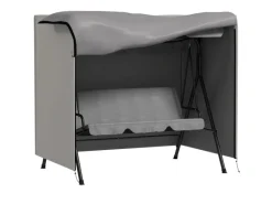 Outsunny Schutzhüllen|Abdeckung für Hollywoodschaukel Wasserfest Grau 177 x 114 x 152cm