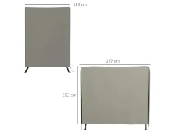 Outsunny Schutzhüllen|Abdeckung für Hollywoodschaukel Wasserfest Grau 177 x 114 x 152cm