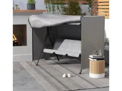Abdeckung für Schaukel Polyester Grau 205L x 124B x 164H cm*Outsunny Sale
