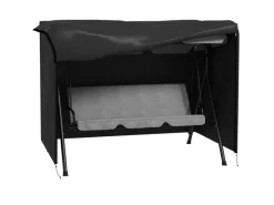 Outsunny Schutzhüllen|Abdeckung für Schaukel Polyester Schwarz 205L x 124B x 164H cm