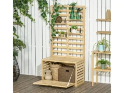 Aufbewahrungsbox mit Rankhilfe 80 x 45 x 160cm*Outsunny Hot