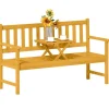 Gartenbank 2-Sitzer Akazienholz 149L x 56 5B x 89H cm Teak*Outsunny Best