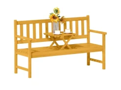 Gartenbank 2-Sitzer Akazienholz 149L x 56 5B x 89H cm Teak*Outsunny Best