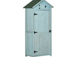 Gartenschrank mit Fenster 77 x 54,2 x 179 cm*Outsunny Hot