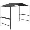 Grillpavillon  Stahl Polyesterstoff Dunkelgrau 277L x 149B x 230H cm*Outsunny Best